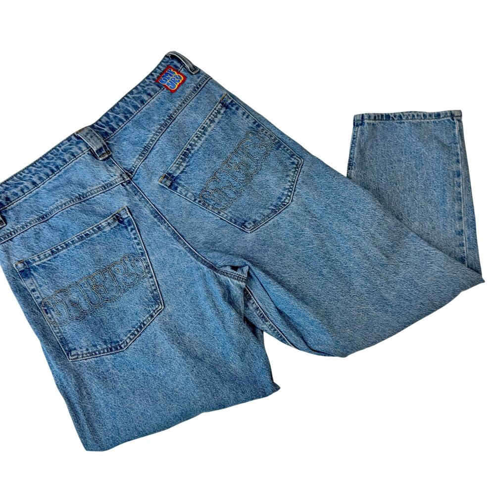 Empyre Easy Now Jeans Y2K Blue Denim Straight Leg Men's 32 Relaxed Fit Skate - Picture 2 of 16